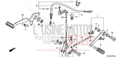 PEDALE CBF1000AA de 2010